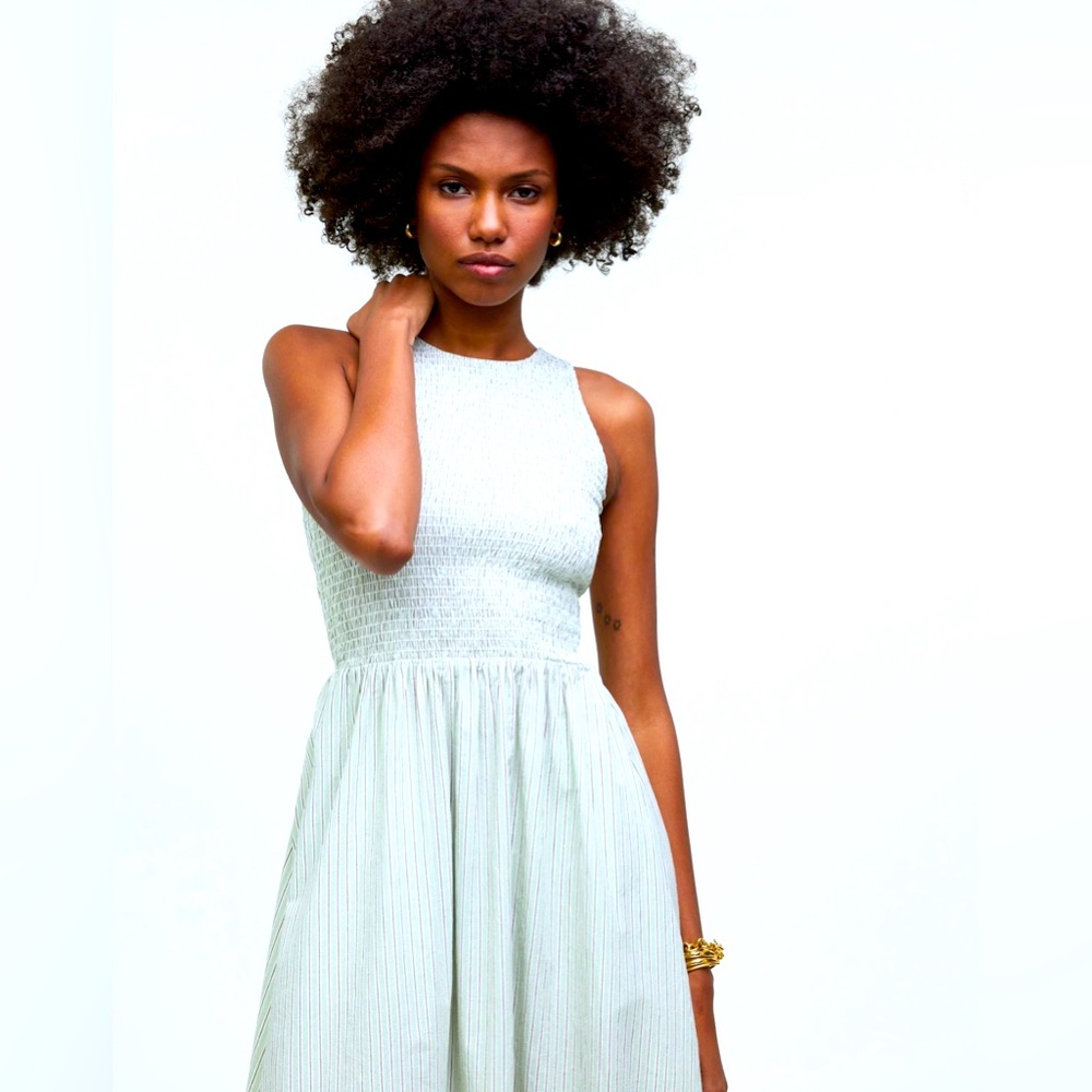 Madewell Light Green Midi Dress